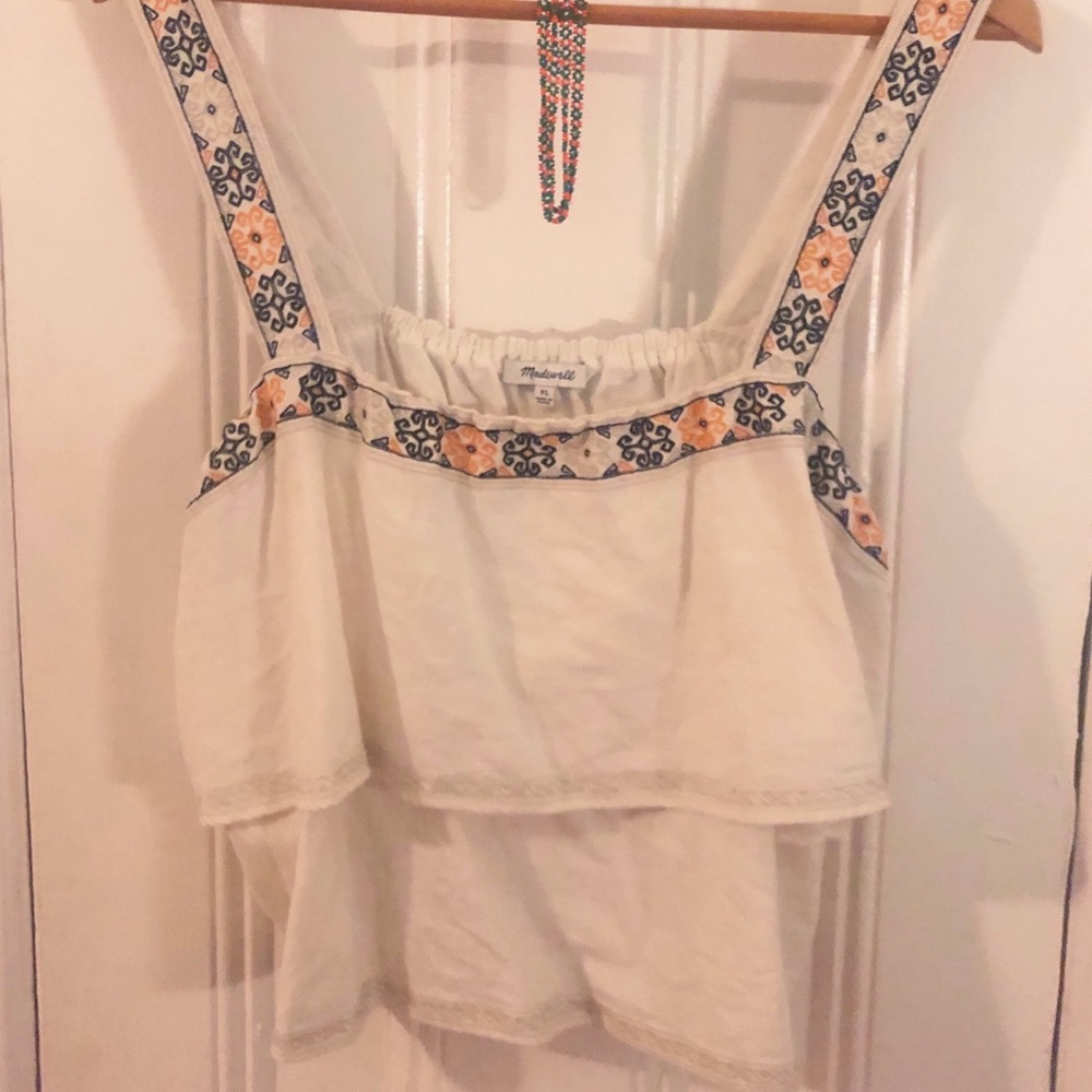 Gently worn XL Madewell Tiered Top